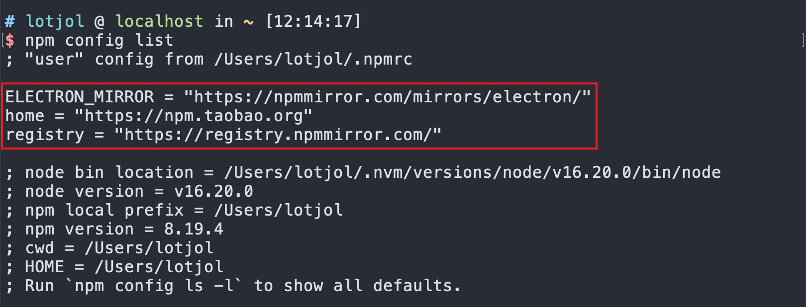npm-config